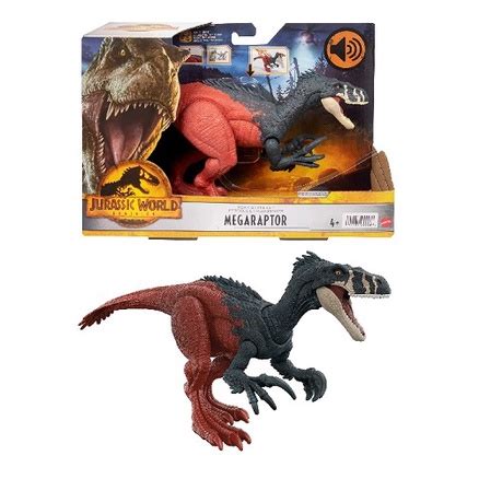 Boneco Articulado Jurassic World Dominion Megaraptor Som Mattel