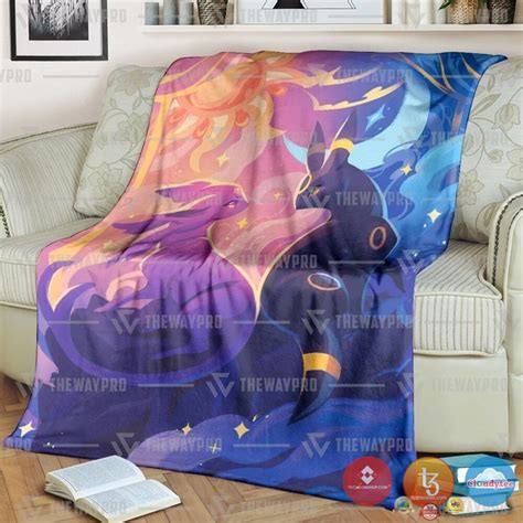 Anime Pokemon Umbreon Vmax 2022 Soft Blanket Hot Sale 2024