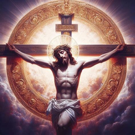 Premium Photo Jesus Christ With Crown Of Thorns And Cross Isolated