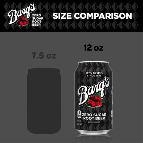 Barqs Zero Sugar Root Beer Soda Pop 12 Fl Oz 12 Pack Cans