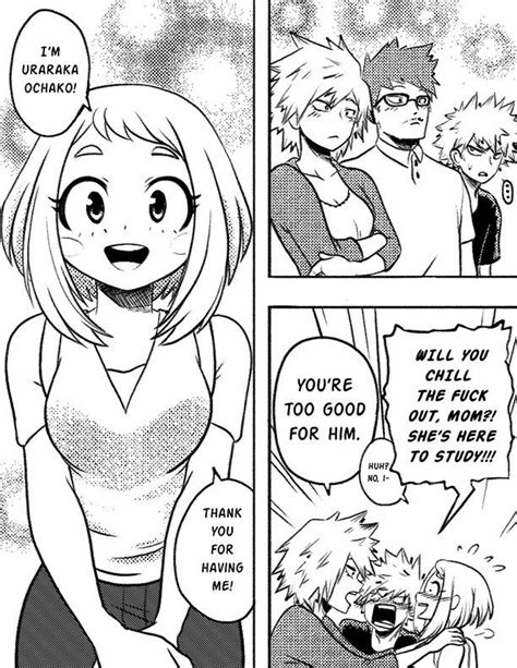 Bakugou Mitsuki And Bakugou Masaru And Bakugou Katsuki And Uraraka Ochako Boku No Hero Academia