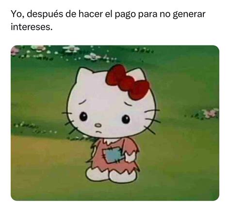 Yo después de hacer el pago para no generar intereses Memes