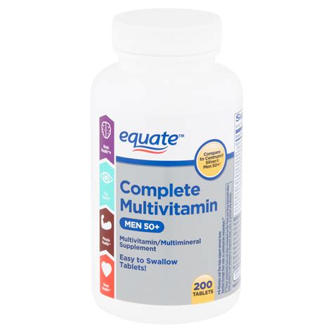 Equate Complete Multivitamin Tablets Men 50 200 Count