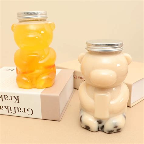 500 Мл Kawaii Bear Портативная Бутылка Для Воды Для Молока, Чая, Кофе ...