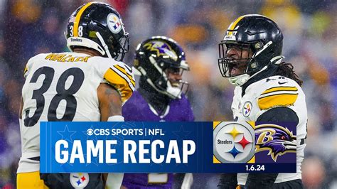 Steelers outlast Ravens, boost playoff chances | Game Recap | CBS ...