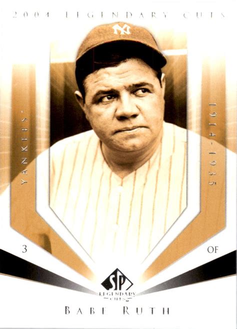 2004 SP Legendary Cuts 5 Babe Ruth