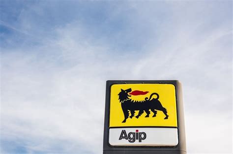 Agip logo on its gas service station in 2022 | Gas service, Service ...