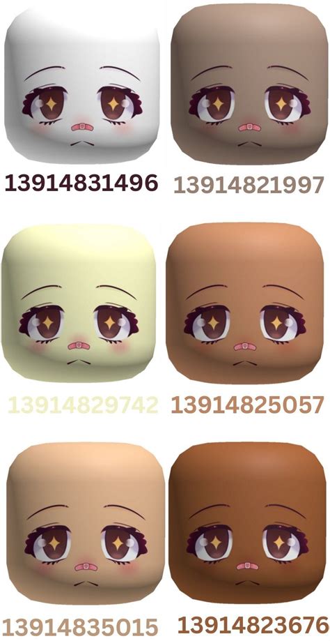 Cute Chibi Star Eyes Face Mask