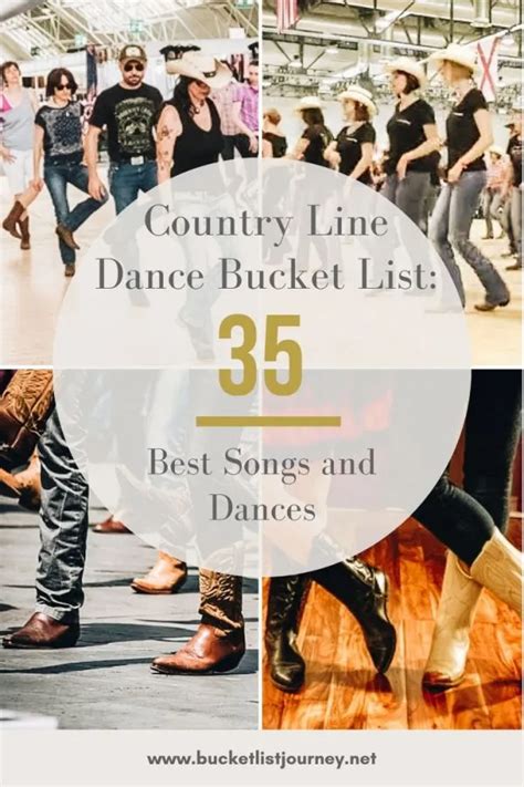 Country Line Dance Bucket List: 35 Best Songs and Dances Line Dance ...