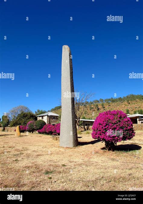 Obelisks in Axum city, Ethiopia Stock Photo - Alamy