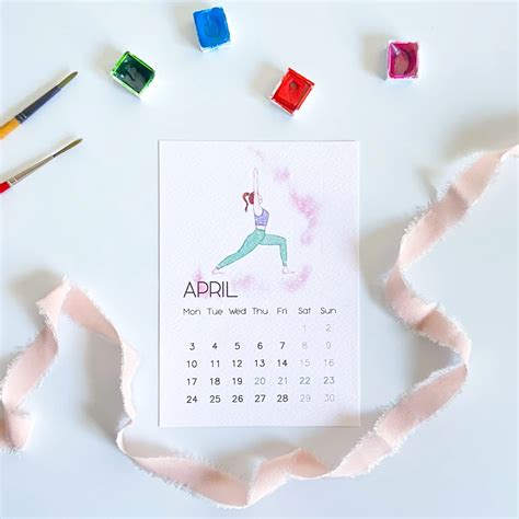 Atelier Dma Yoga Desk Calendar Without Stand Hipicon