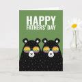 Two Bear Dads Happy Gay Fathers Day Card Zazzle