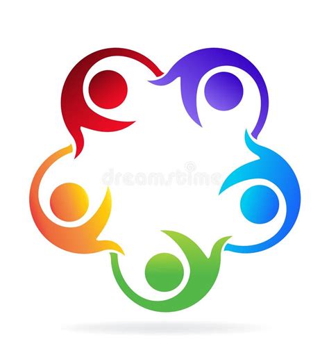 Teamwork Helping Logo Stock Vector Illustration Of Meeting 21576119