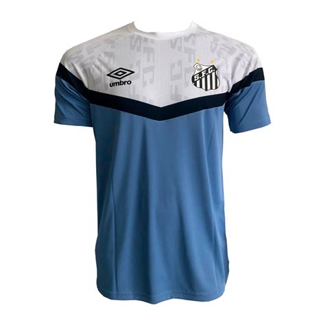 Camisa Masc Umbro Santos Treino 2023 Azulbcomar Camisa Masc Umbro