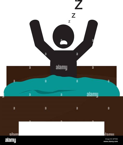 Person Sleeping In Bed Icon Stock Vector Image And Art Alamy