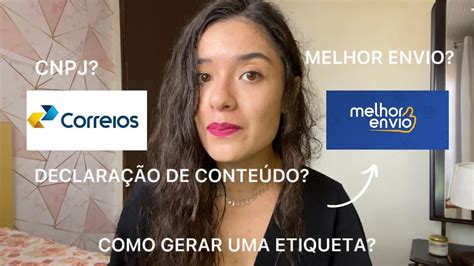 Como ENVIAR Produtos Pelos CORREIOS Gastando Pouco MELHOR ENVIO YouTube