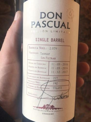 Don Pascual Single Barrel Edici N Limitada Tannat Vivino