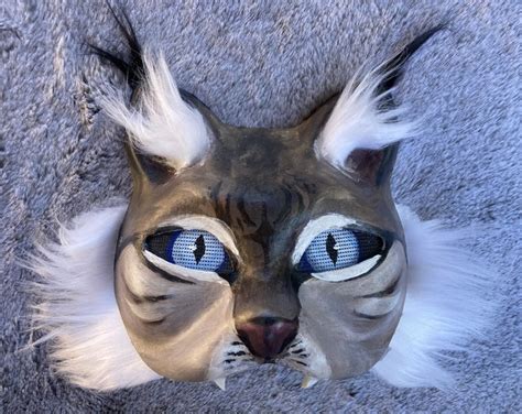 CUSTOM Therian Cat Mask Lynx Mask Bobcat Mask Tiger Mask Feline