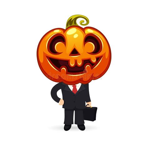 Pumpkin Head Cartoon Man Smile Stock Illustrations 119 Pumpkin Head