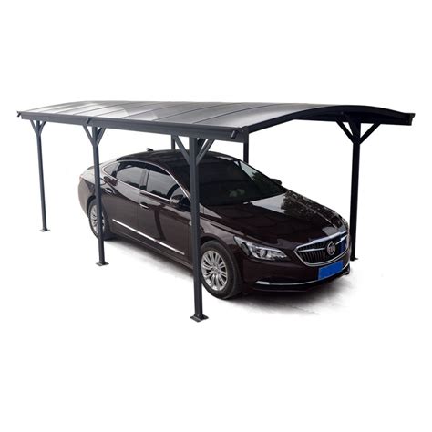 Carport Aus Aluminium Anthrazit X M Polycarbonat Mm X Metal