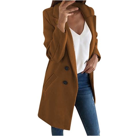 Patlollav Fashion Womens Plus Size Warm Coat Cardigan Winter Solid Long Sleeve Outerwear Tops