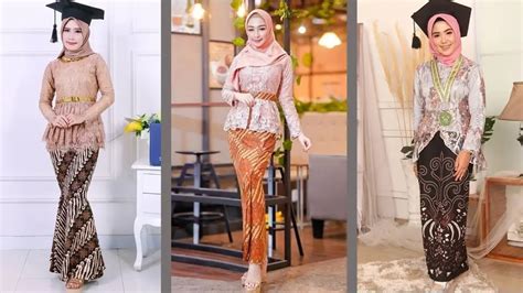 Model Kebaya Wisuda Modern Hijab Yang Simpel Tapi Cantik