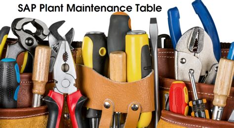 SAP Plant Maintenance Tables - Saptutorials.in