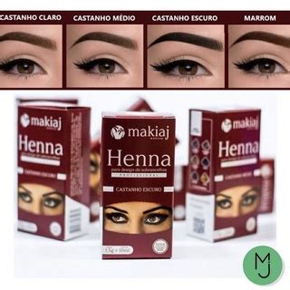 Henna Rena Para Sobrancelhas Makiaj EM PÓ Shopee Brasil