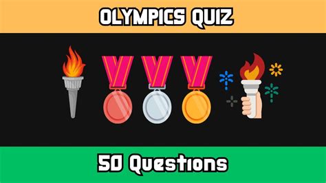 Olympics Trivia Quiz 50 Questions Youtube