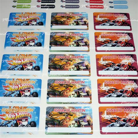 Etiquetas Hot Wheels