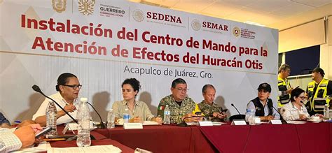 Instalación del Centro de Mando para la Atención de Efectos del Huracán