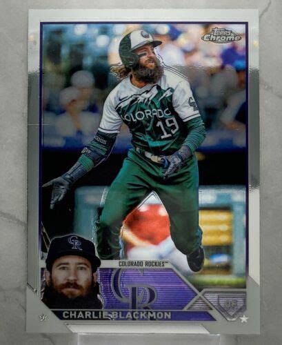 Topps Chrome Charlie Blackmon Colorado Rockies Ebay