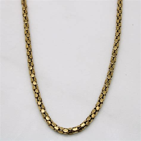 10k Yellow Gold Nugget Chain | 21" | – 100 Ways