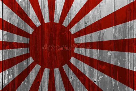 Japanese Navy Imperial Flag on a Textured Background. Concept Collage ...