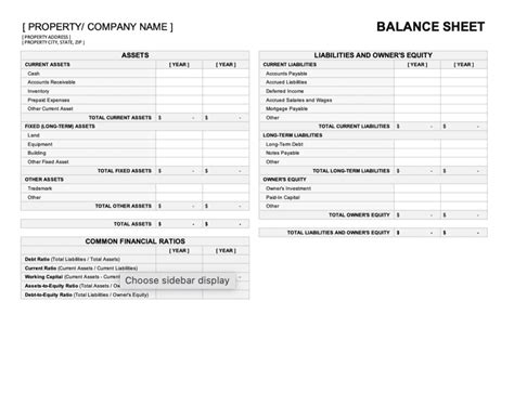 Ultimate Guide To Rental Property Balance Sheets Free Templates