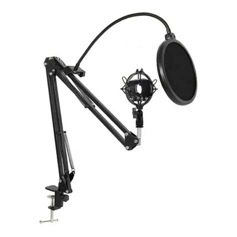 KIT BRAÇO ARTICULADO POP FILTER SHOCK MOUNT ARANHA SMART