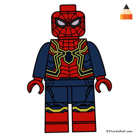 How To Draw Lego Iron Spider Pencilartdrawingseasygirldress