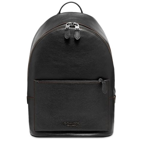 Coach Leather Backpack Black End Es