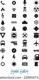 Icons Symbols Vector Object Illustration Stock Vector (Royalty Free ...