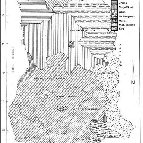 Ghana Ethnic Map