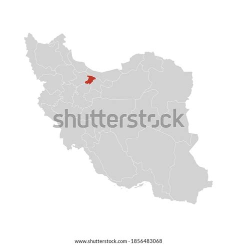 Alborz Highlighted On Iran Map Eps Stock Vector (Royalty Free) 1856483068