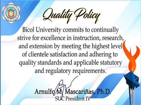 Goals Bicol University Polangui