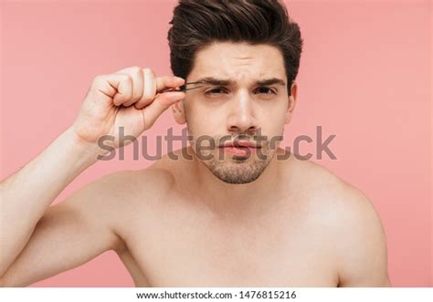 Beauty Portrait Handsome Shirtless Brunette Man Stock Photo Shutterstock
