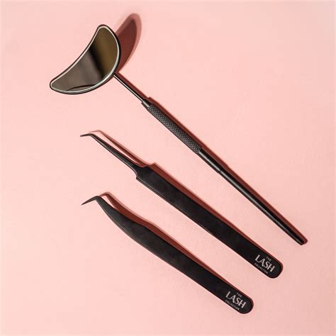 M100 Micro Grip Tweezer Bundle Matte Black The Lash Collection