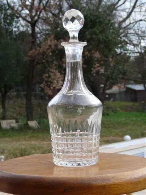 CARAFE EN CRISTAL 75 Cl Avec Bouchon EUR 50 00 PicClick FR