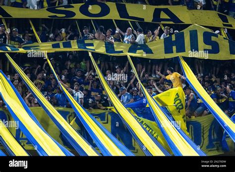 Argentina Buenos Aires February Boca Juniors Fans During The