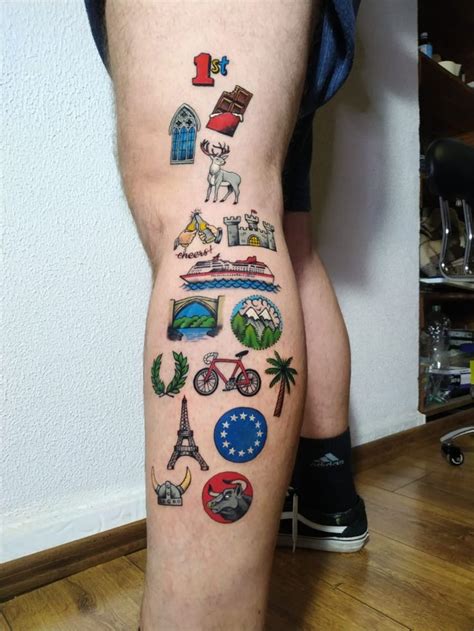 Tattoo Travel Wanderlust Explorer World Countries Traveltattoo