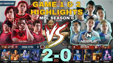 NXP VS SIGNAL ULTRA HIGHLIGHTS MPL PH Week 6 Day 3 YouTube