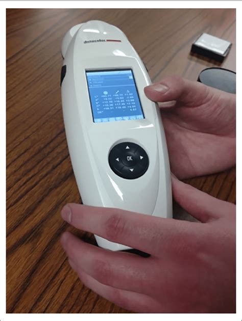 Spectrophotometer and calibration tiles. | Download Scientific Diagram