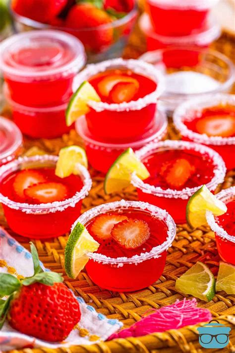 Strawberry Margarita Jell O Shots The Country Cook